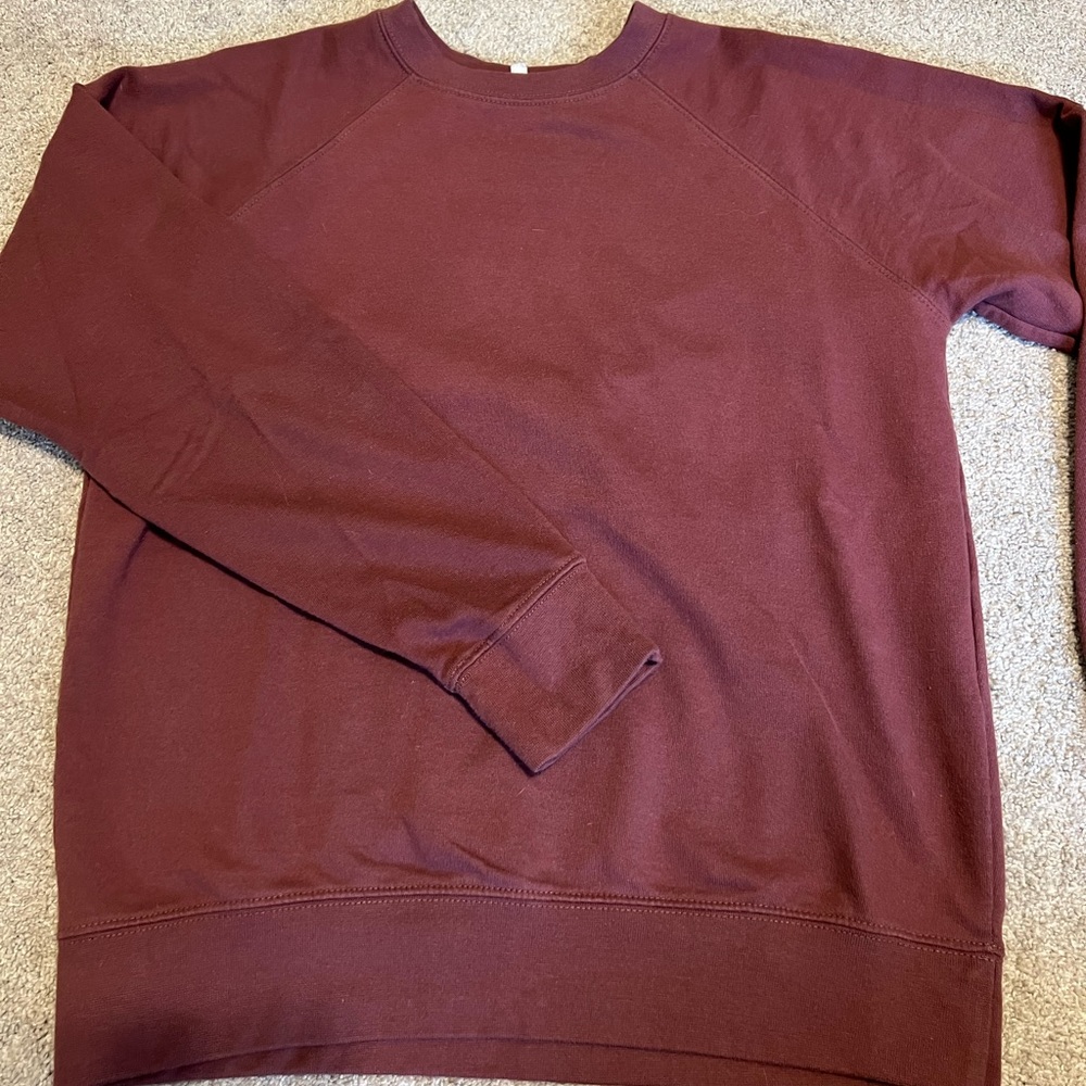 Bergundy Crew Neck Sweatshirt